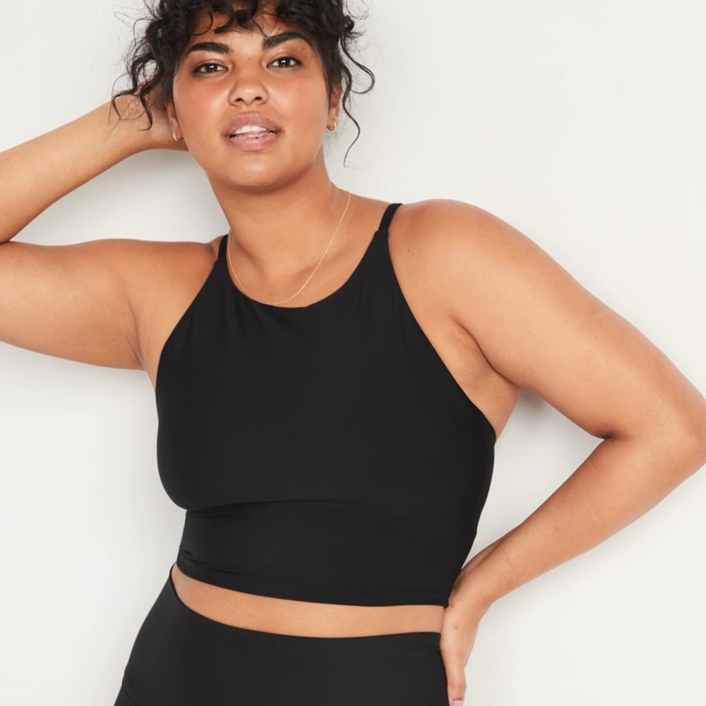 Old Navy high-neck, longline PowerSoft sports bra